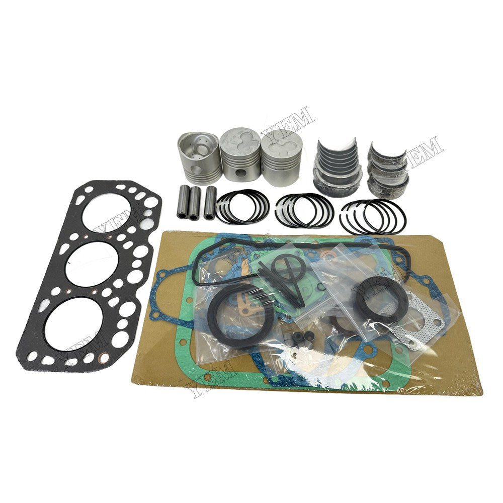 Piston With ring set Gasket kit main and connecting rod bearings Set For Mitsubishi K3H Engine