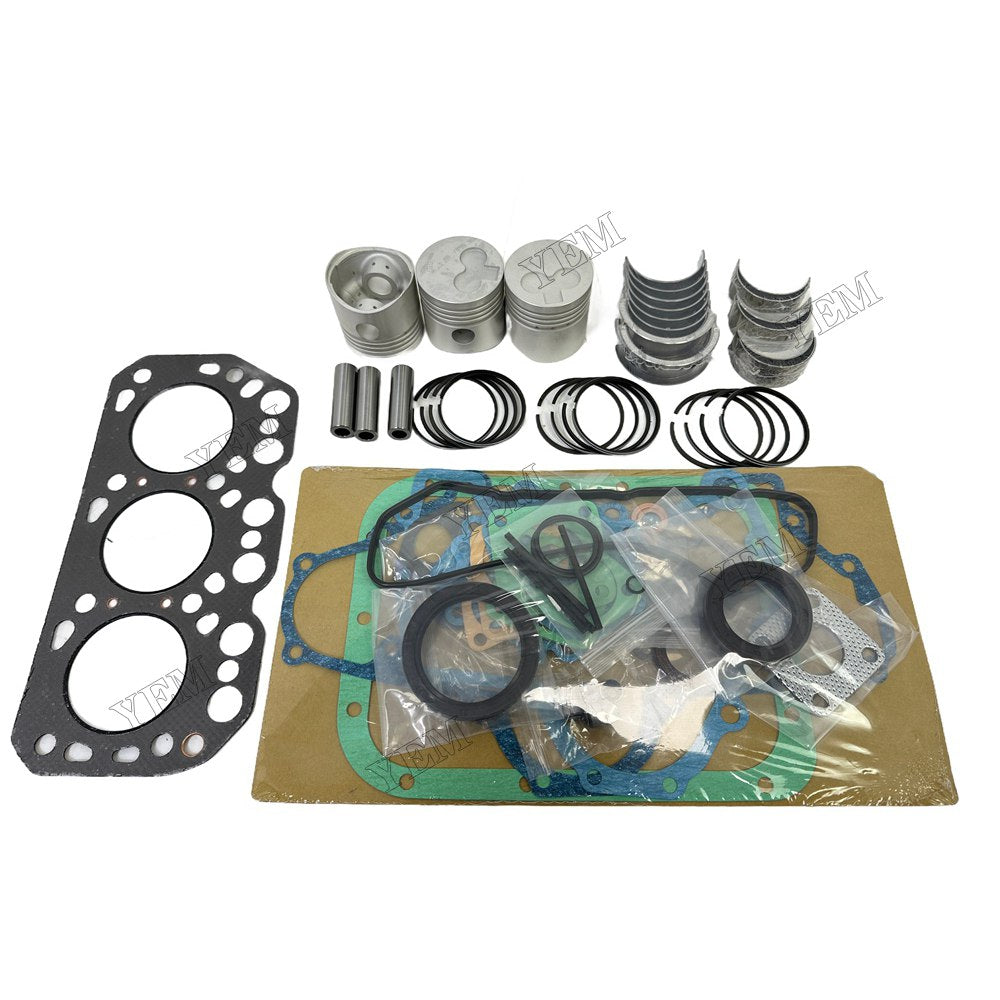 Piston With ring set Gasket kit main and connecting rod bearings Set For Mitsubishi K3H Engine Foe Mitsubishi