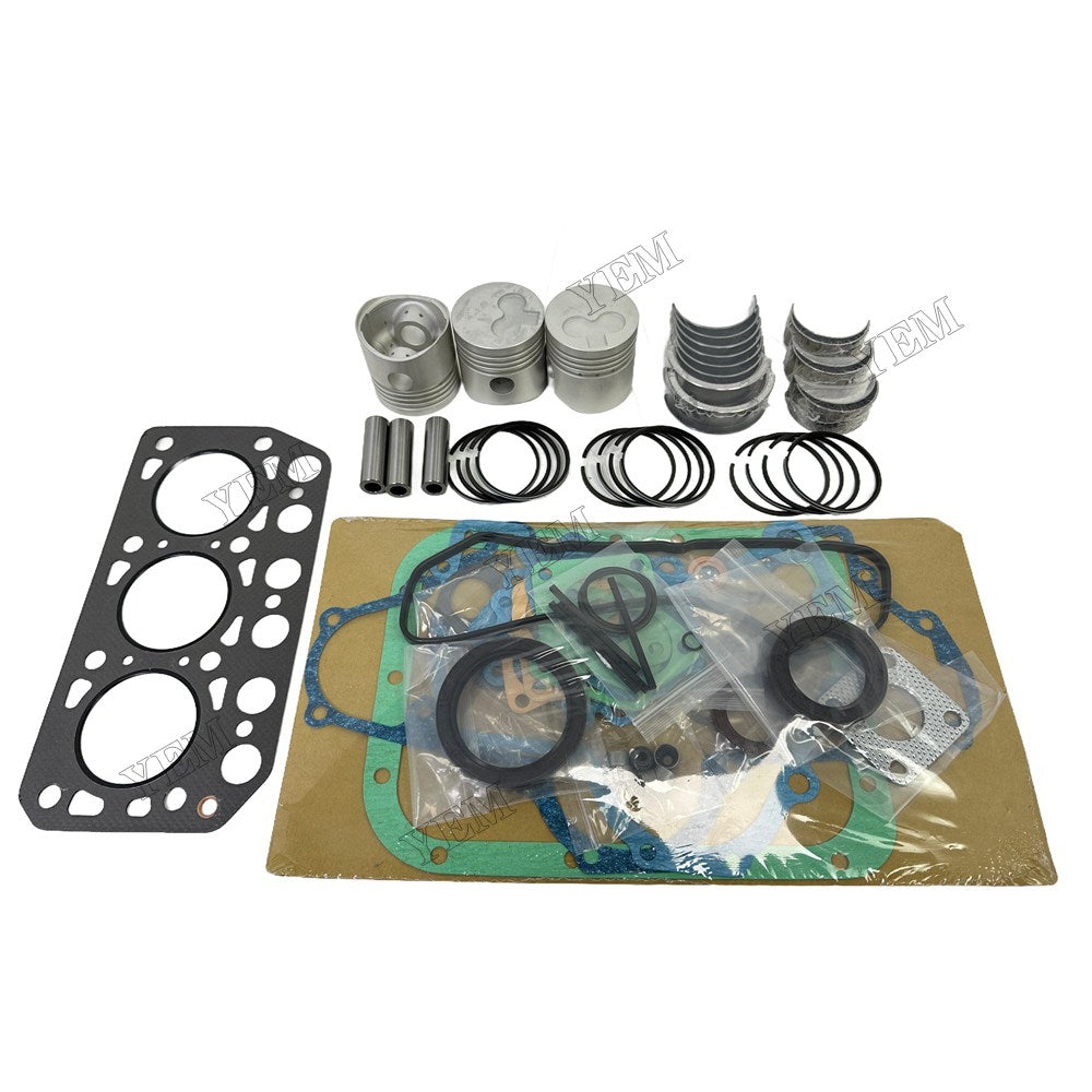 Piston With ring set Gasket kit main and connecting rod bearings Set For Isuzu K3C Engine