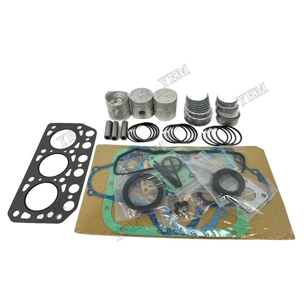 Piston With ring set Gasket kit main and connecting rod bearings Set For Isuzu K3C Engine Foe Isuzu