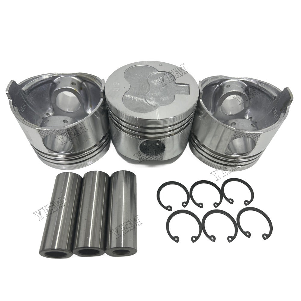 Piston and piston ring set For Mitsubishi L3C Engine Foe Mitsubishi