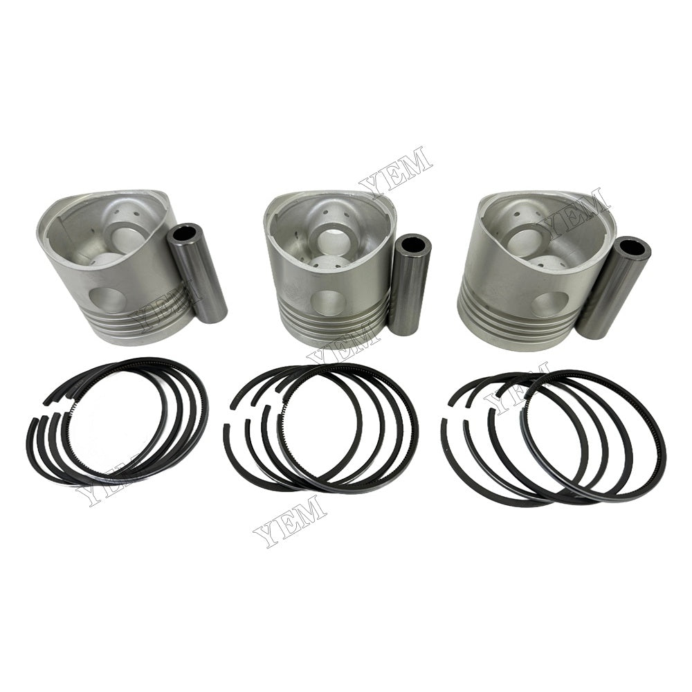 Piston and piston ring set For Mitsubishi K3B Engine