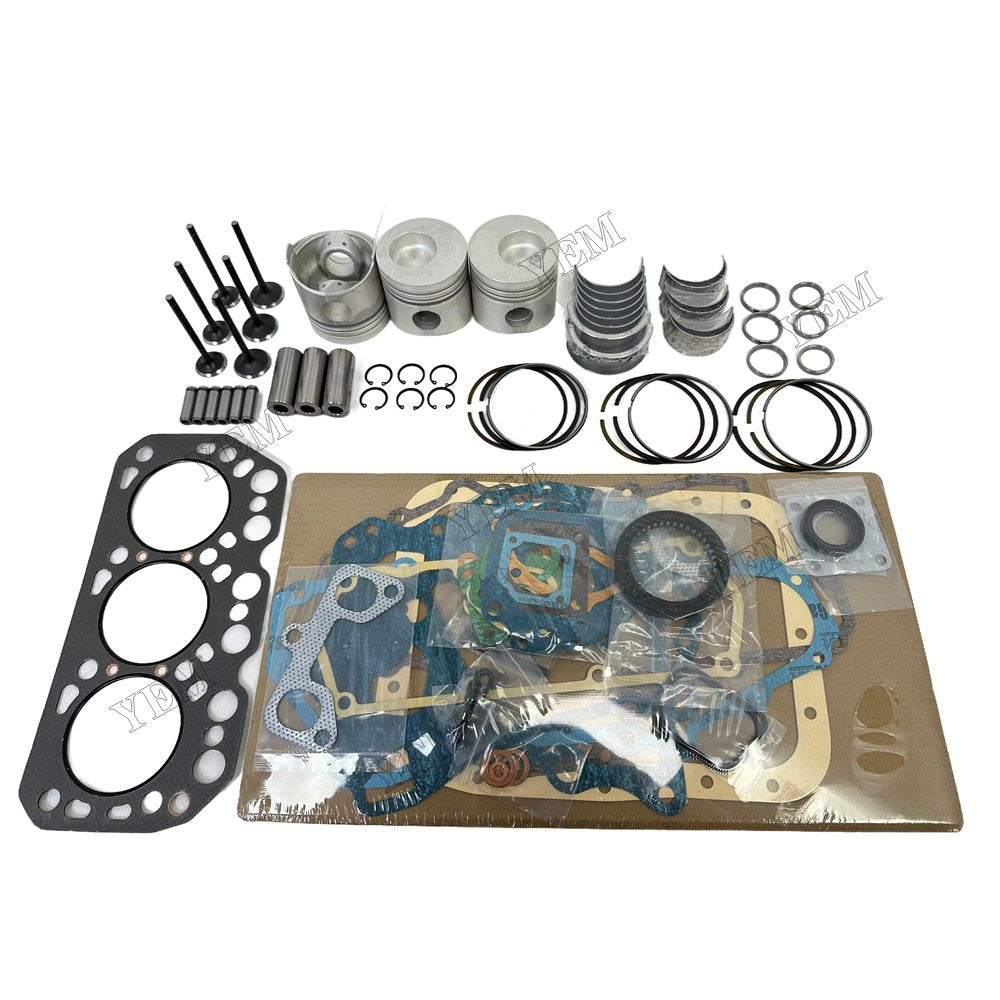 Piston W Ring Kit Gasket Set Main Connecting rod bearings Set Valve Train For Mitsubishi K3M Engine