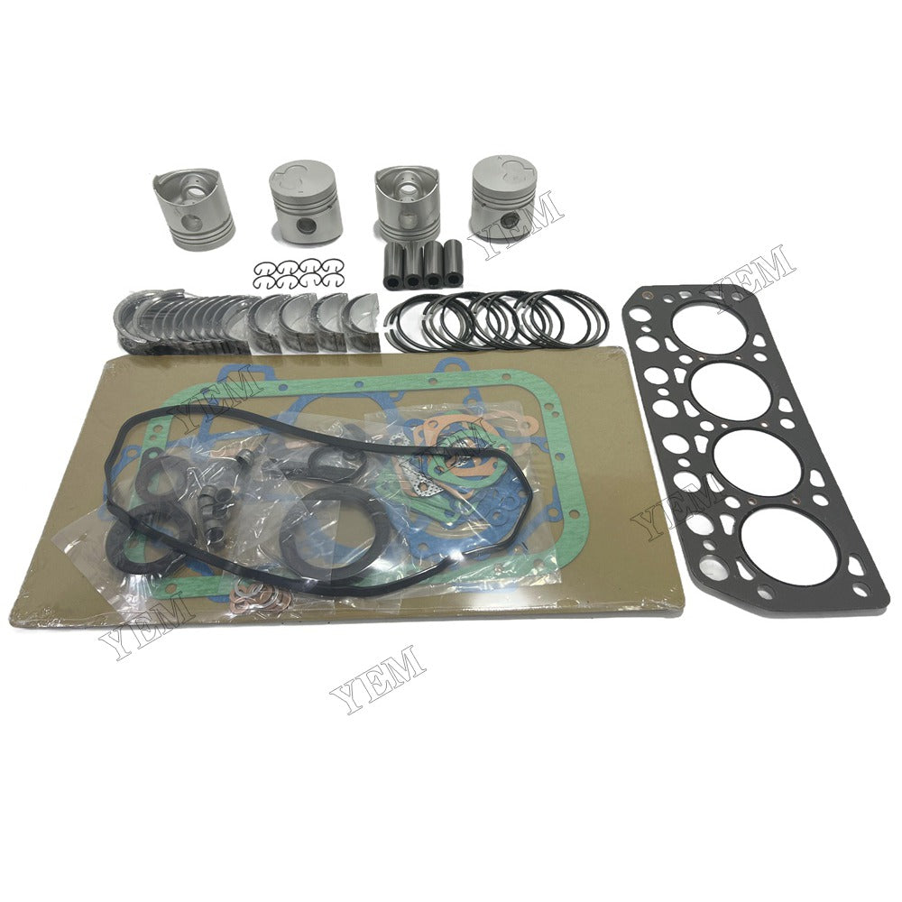 Piston With ring set Gasket kit main and connecting rod bearings Set For Mitsubishi K4E Engine Foe Mitsubishi