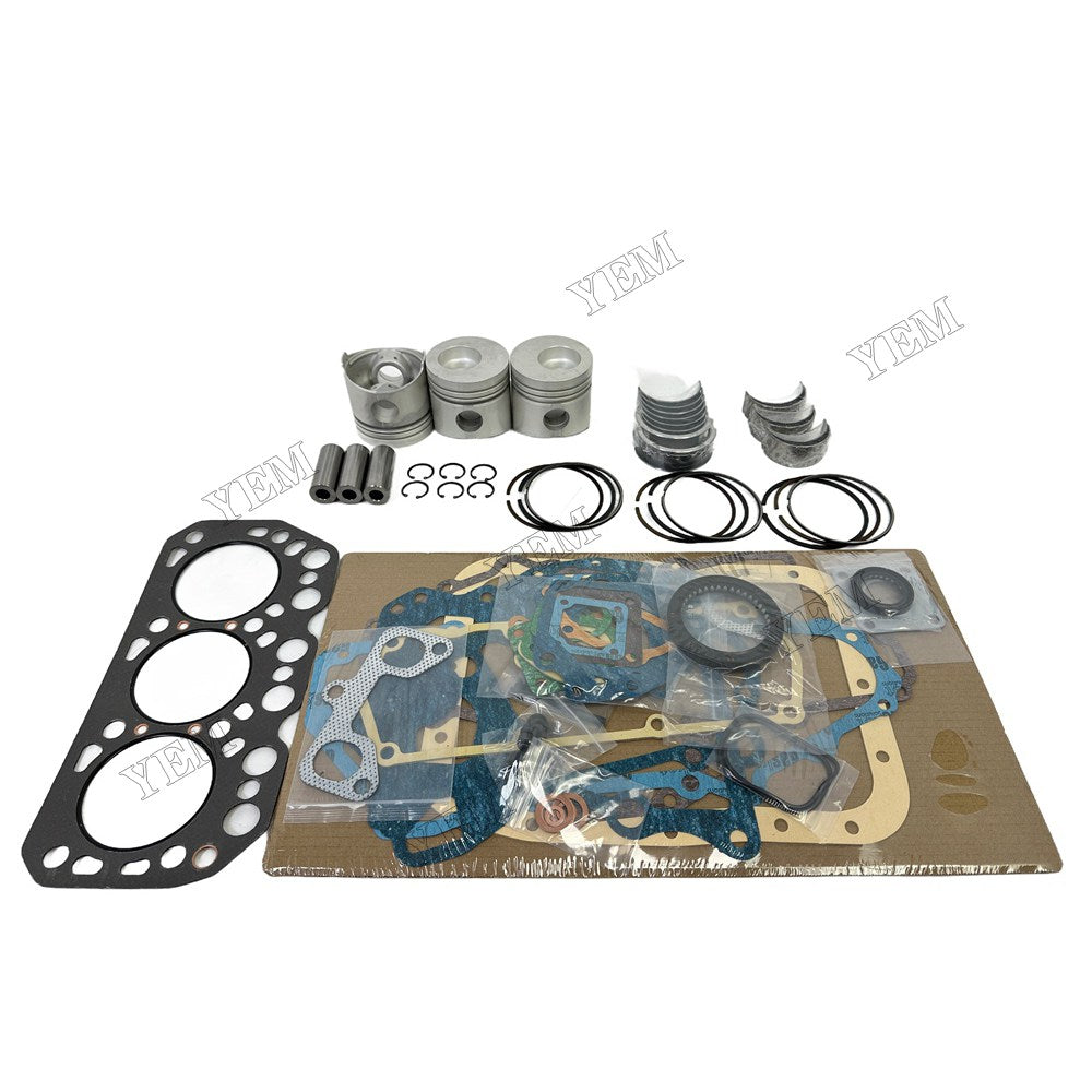 K3M Piston With ring set Gasket kit main and connecting rod bearings Set For Mitsubishi