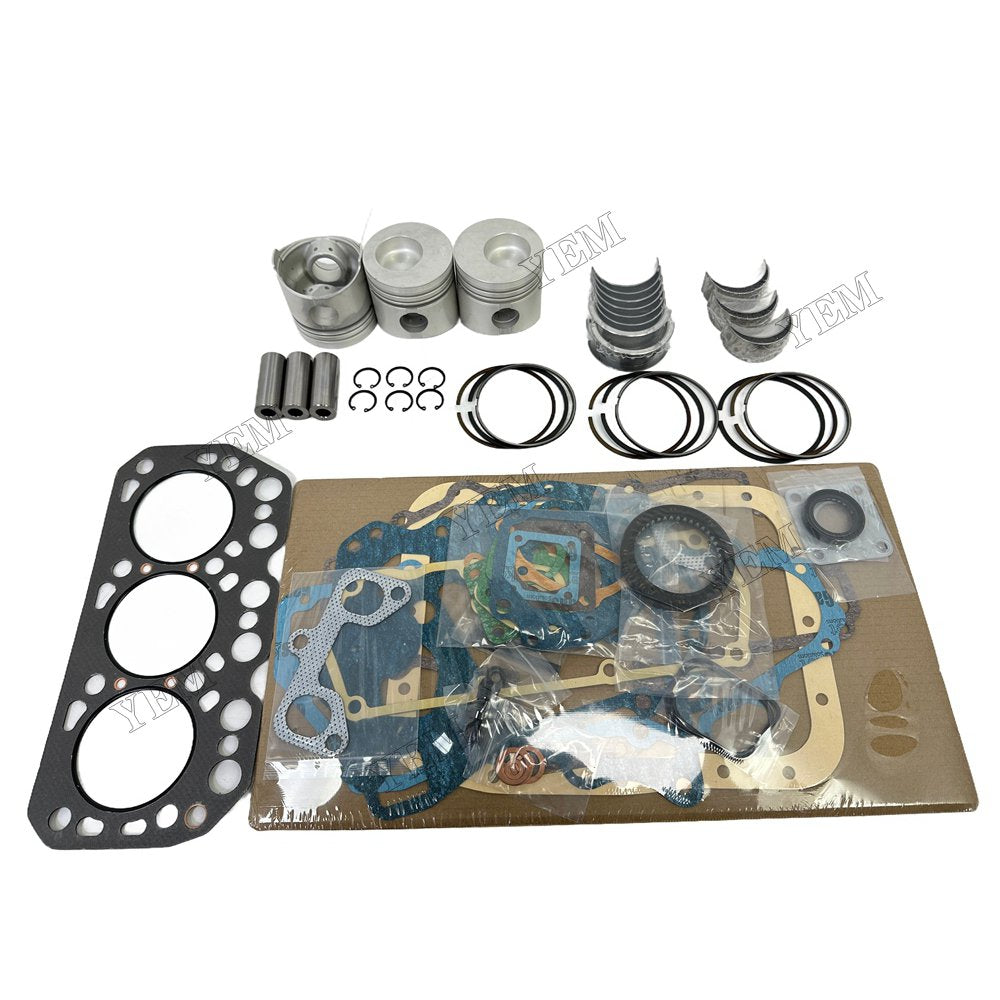 K3M Piston With ring set Gasket kit main and connecting rod bearings Set For Mitsubishi Foe Mitsubishi