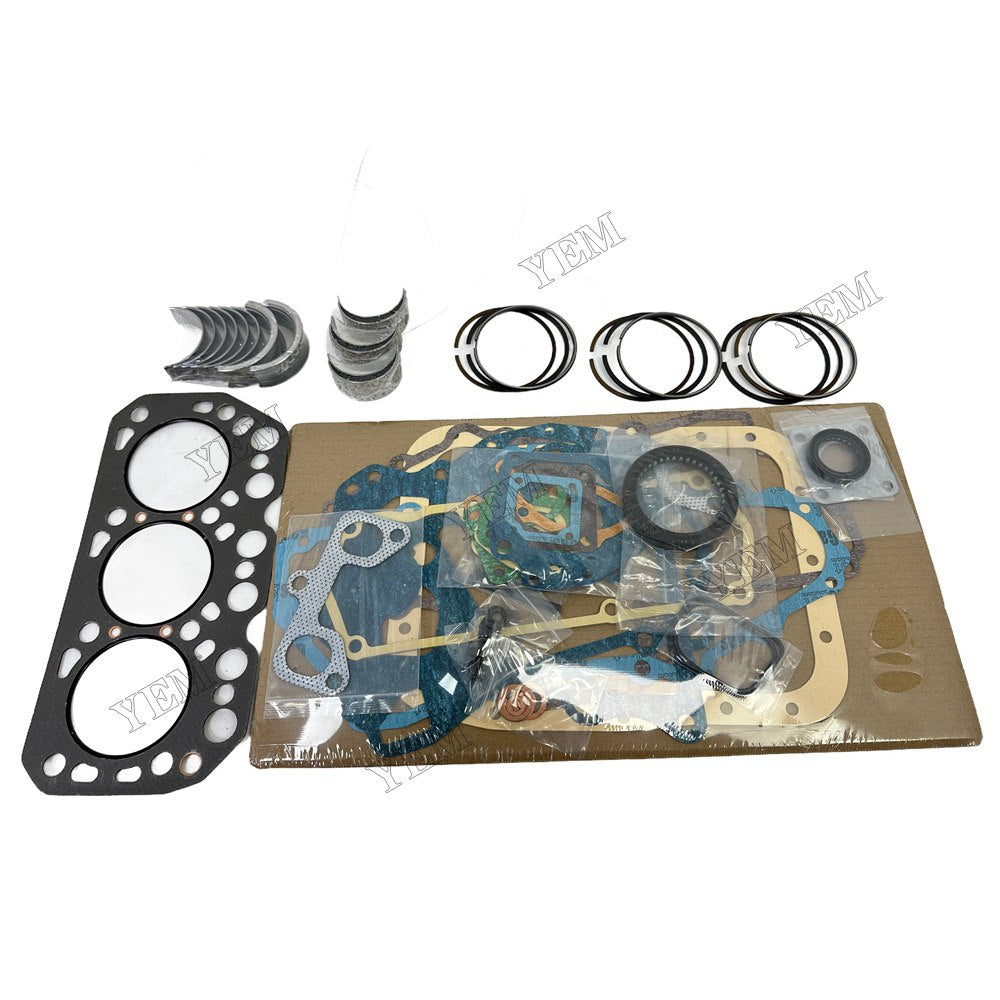 K3M Piston ring set Gasket kit Crankshaft and Rod Bearings Set For Mitsubishi