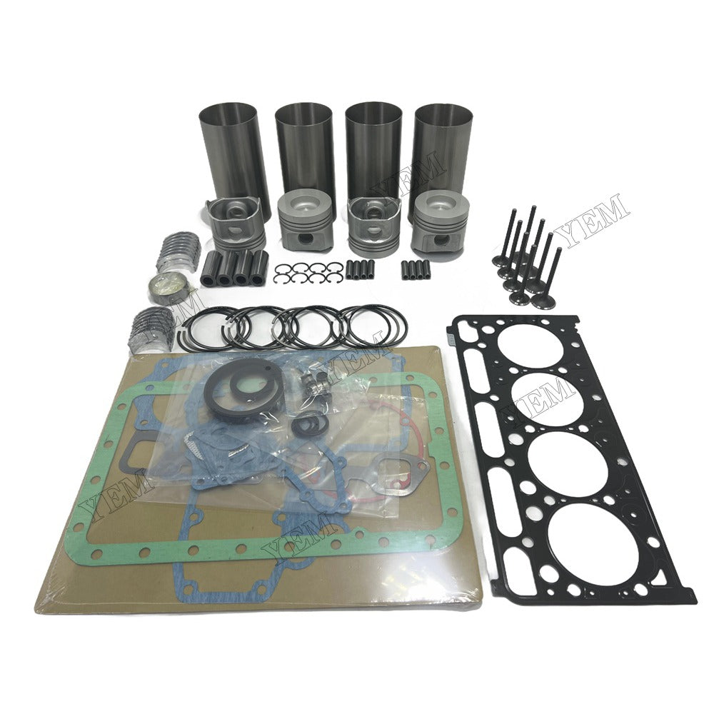 Engine Overhaul Kit Main And Rod bearings Gasket Set Valve Guide For Kubota V2203 Engine