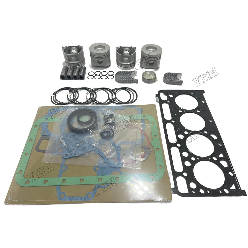 V2003 Piston and piston ring set Gasket kit main and connecting rod bearings For Kubota