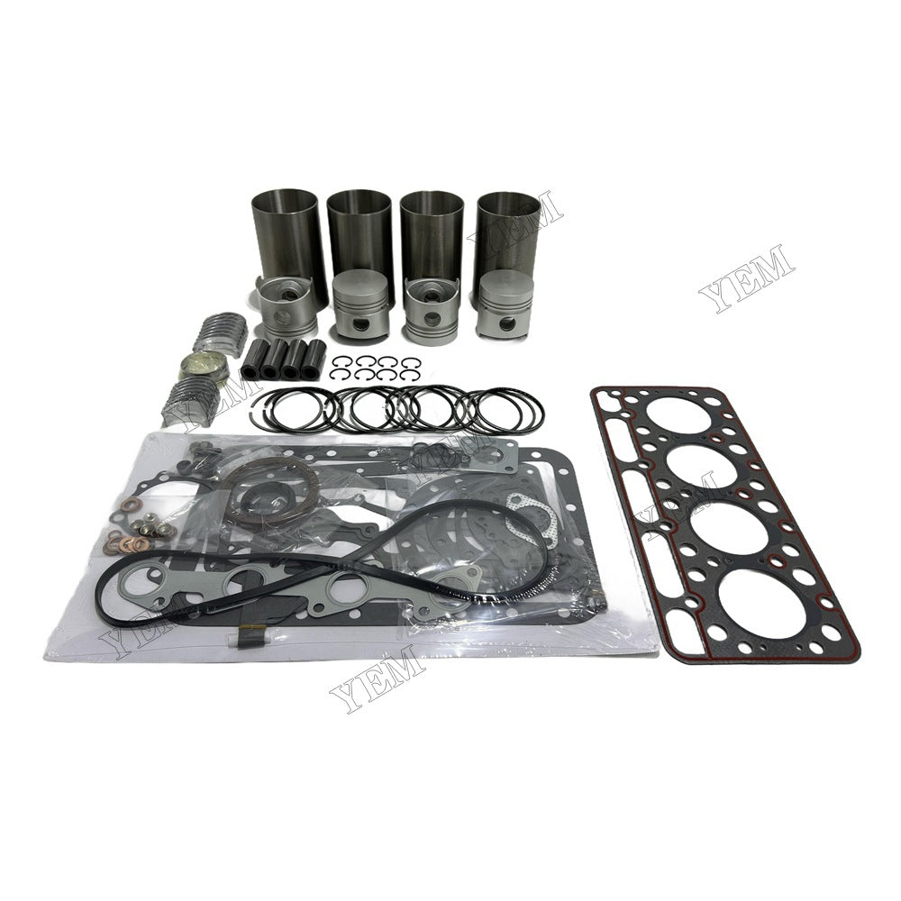 Complete Engine Rebuild Kit With Gasket Bearing For Kubota V1702 Engine