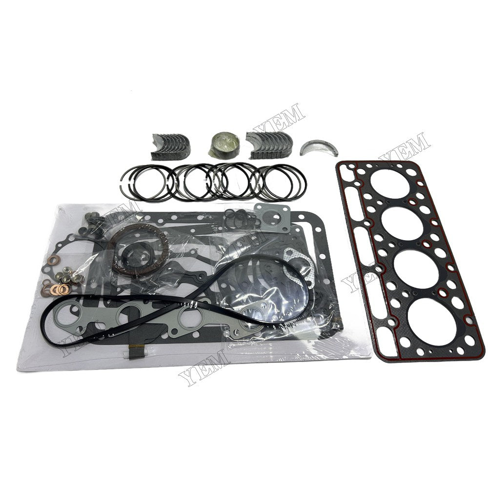 V1501 Piston ring set Gasket kit Crankshaft and Rod Bearings Set For Kubota Foe Kubota
