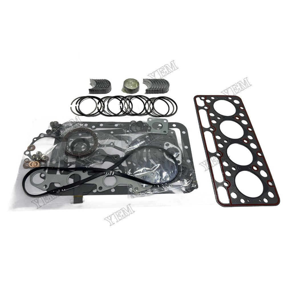 V1502 Piston ring set Gasket kit main and connecting rod bearings For Kubota Foe Kubota