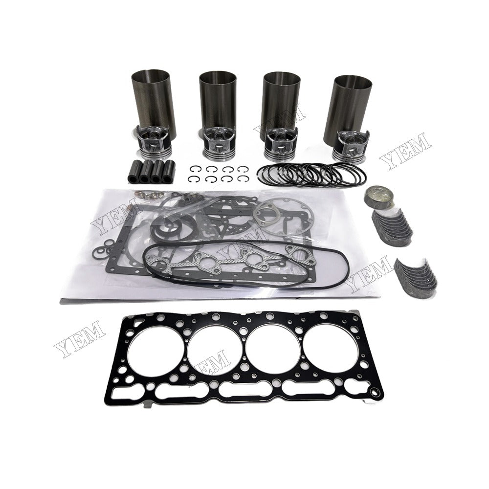 Complete Engine Rebuild Kit With Gasket Bearing For Kubota V1505 Engine