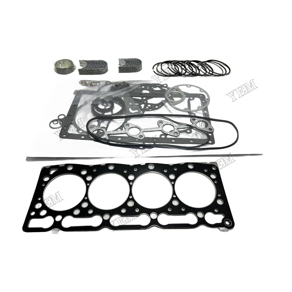 V1505 Piston ring set Gasket kit main and connecting rod bearings For Kubota