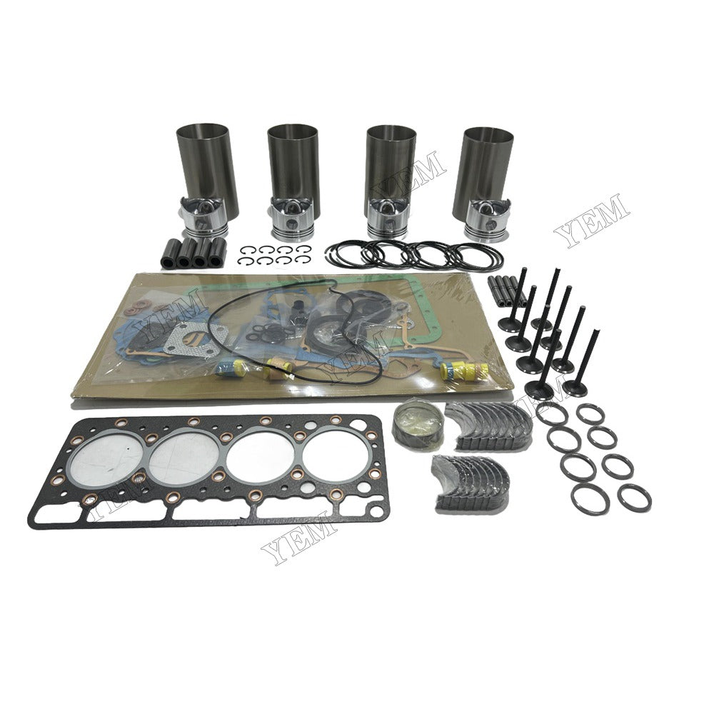 Overhaul Rebuild Kit Gasket Main and Connecting rod bearings Valve Kit For Kubota V1205 Engine