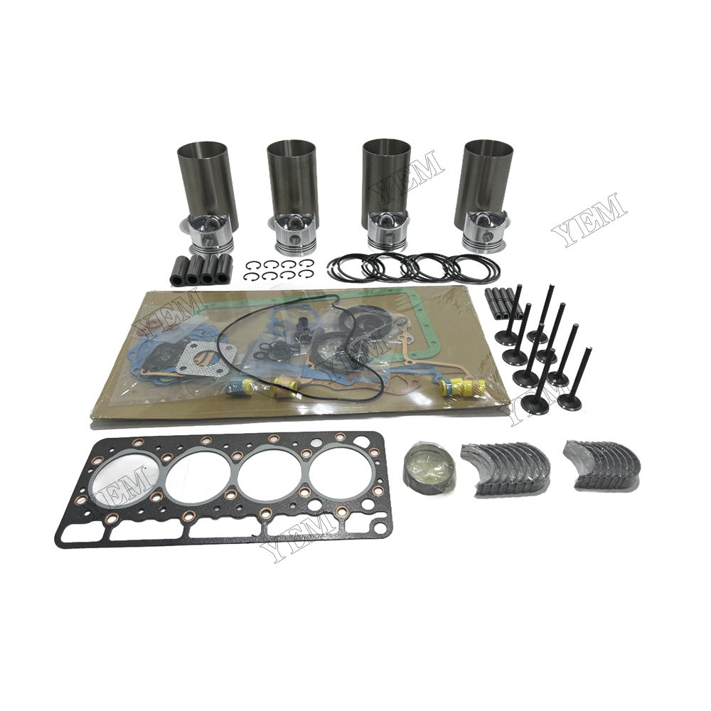 V1205 Engine Overhaul Kit Main And Rod bearings Gasket Set Valve Guide For Kubota