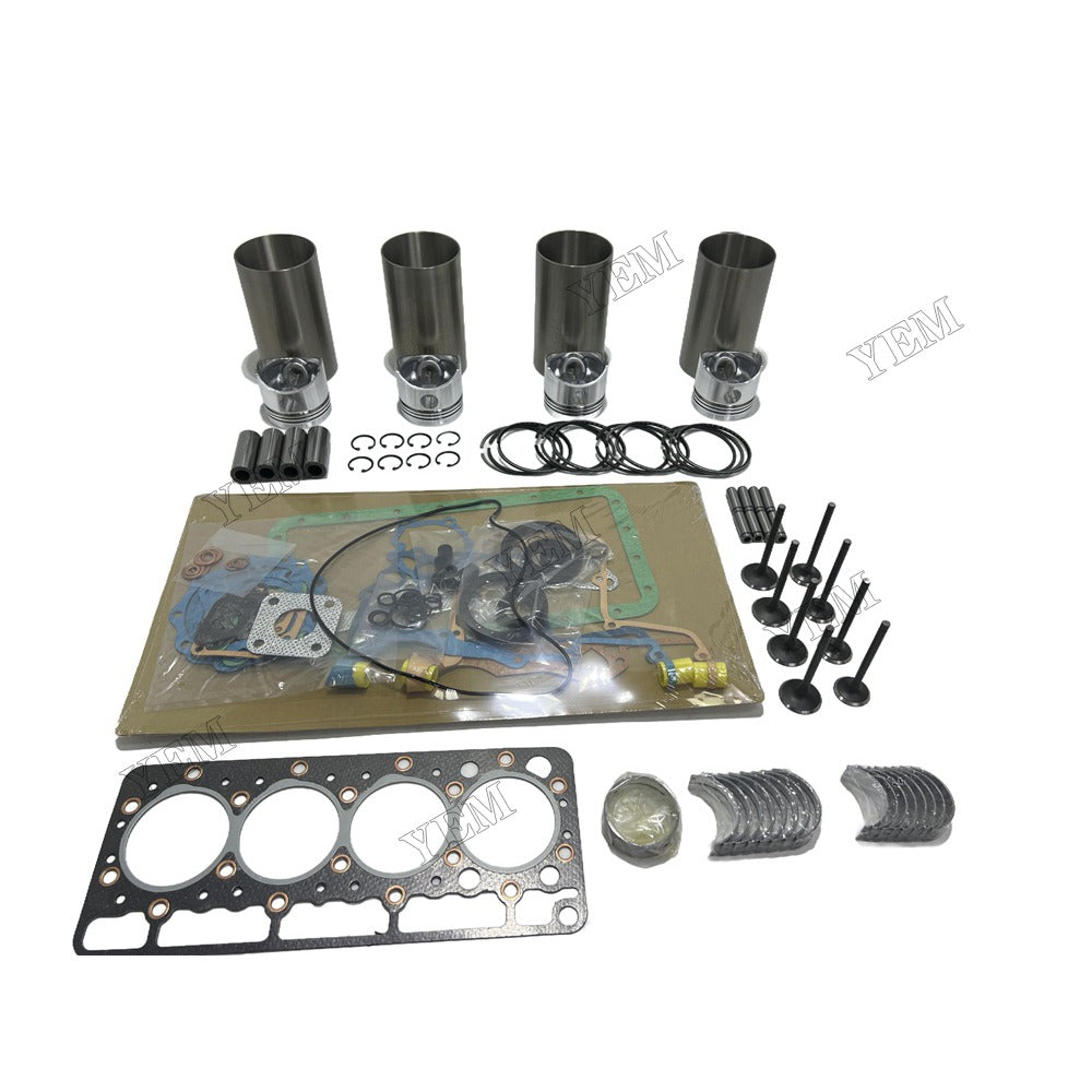 V1205 Engine Overhaul Kit Main And Rod bearings Gasket Set Valve Guide For Kubota Foe Kubota