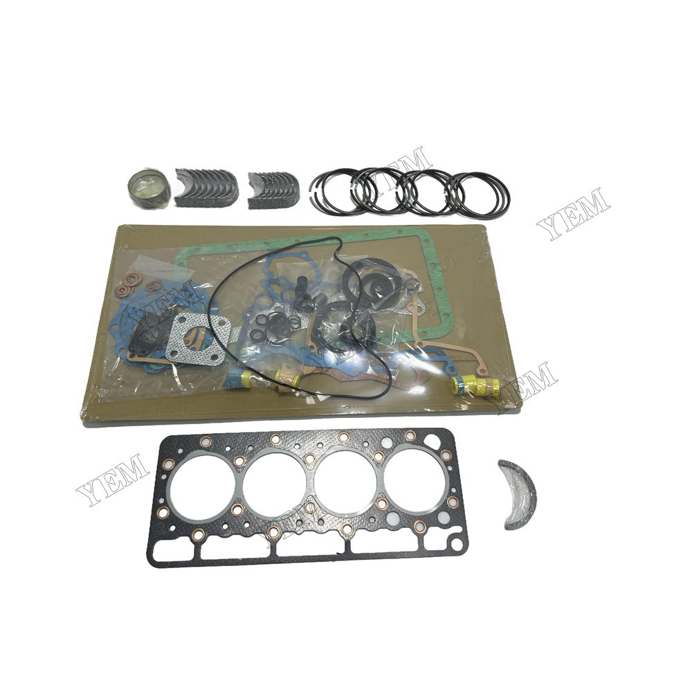V1100 Piston ring set Gasket kit Crankshaft and Rod Bearings Set For Kubota Foe Kubota
