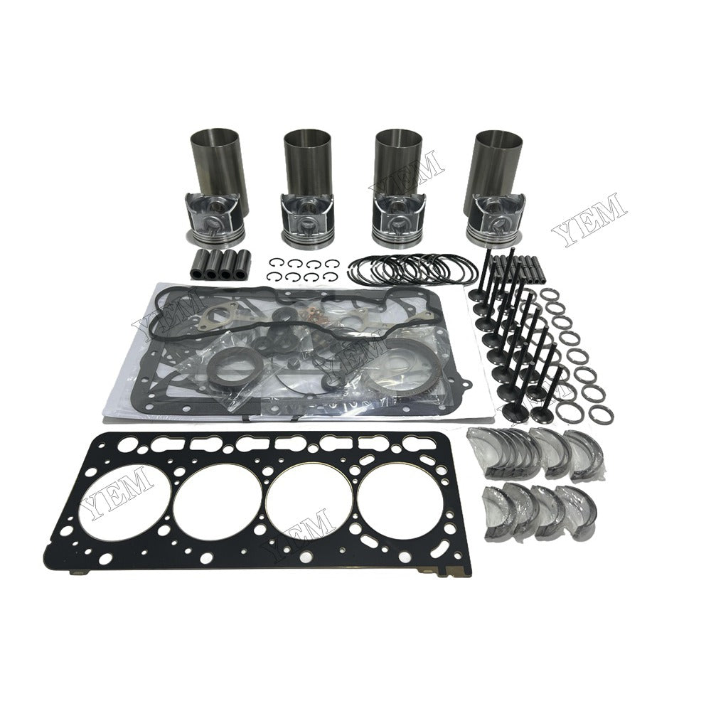 12V V3300 Overhaul Rebuild Kit Gasket Main and Connecting rod bearings Valve Kit For Kubota Foe Kubota