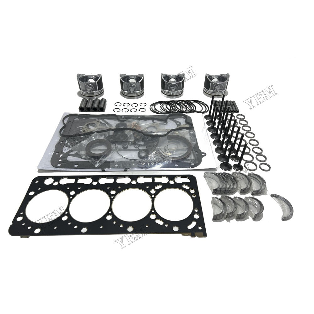 12V V3300 Piston W Ring Kit Gasket Set Main Connecting rod bearings Set Valve Train For Kubota