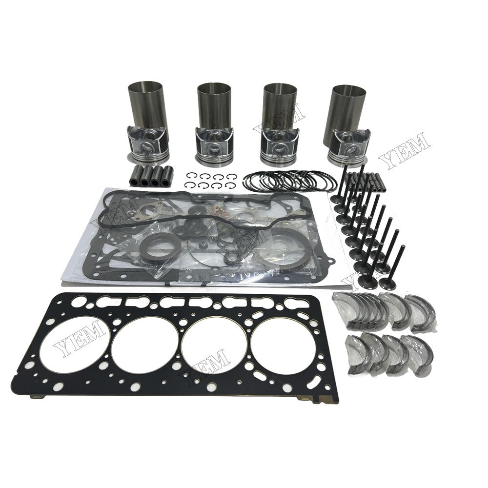 12V V3800 Engine Overhaul Kit Main And Rod bearings Gasket Set Valve Guide For Kubota