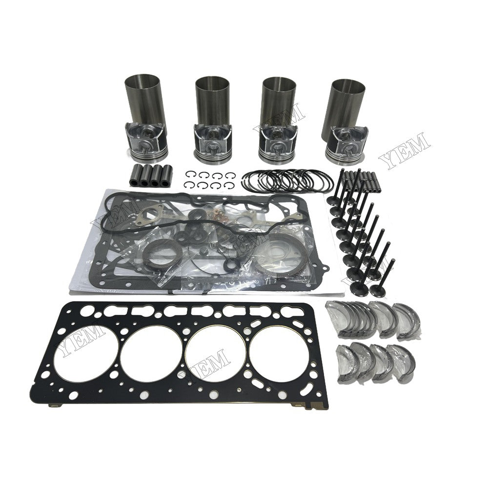 12V V3800 Engine Overhaul Kit Main And Rod bearings Gasket Set Valve Guide For Kubota Foe Kubota