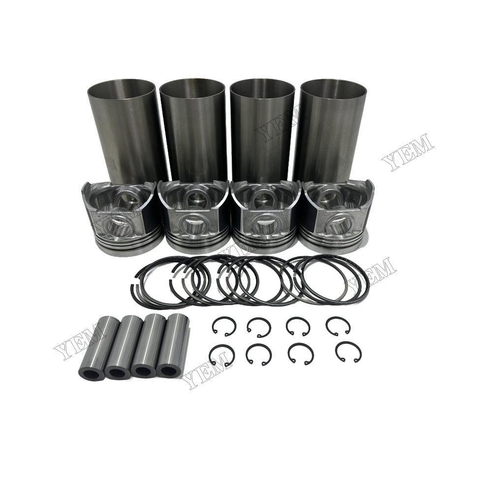 12V Cylinder Liner Kit Piston With Ring Bush For Kubota V3600 Engine
