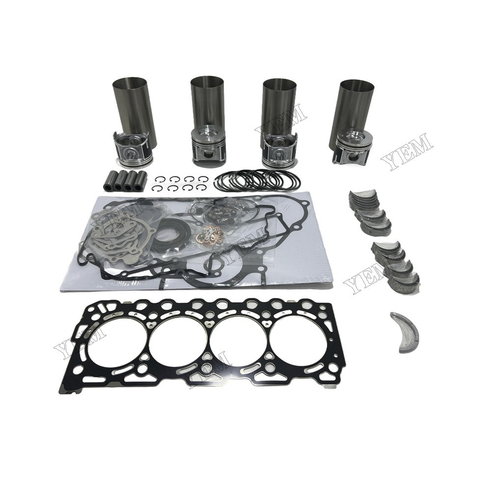16V Full Repair Kit With Gasket Set Main Rod bearings For Kubota V3307 Engine