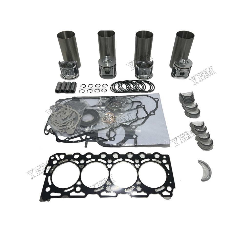 16V Full Repair Kit With Gasket Set Main Rod bearings For Kubota V3307 Engine Foe Kubota