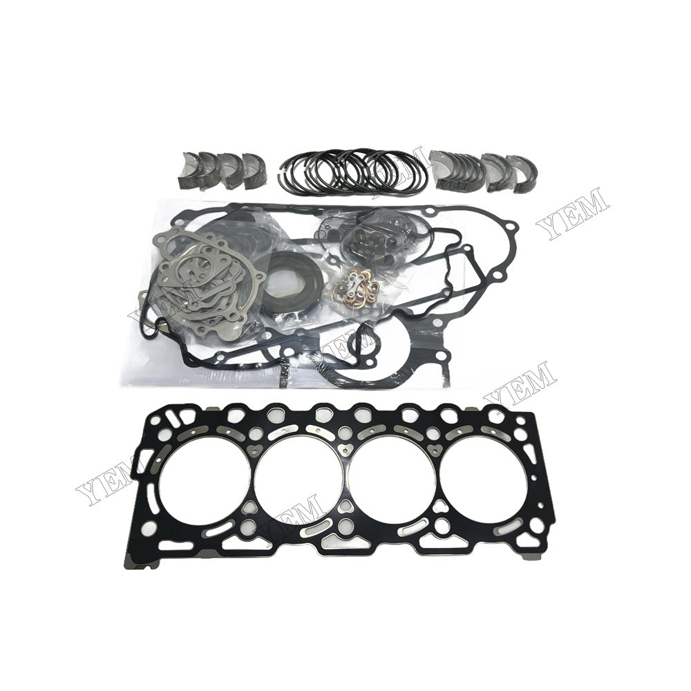 16V Piston ring set Gasket kit main and connecting rod bearings For Kubota V3307 Engine Foe Kubota
