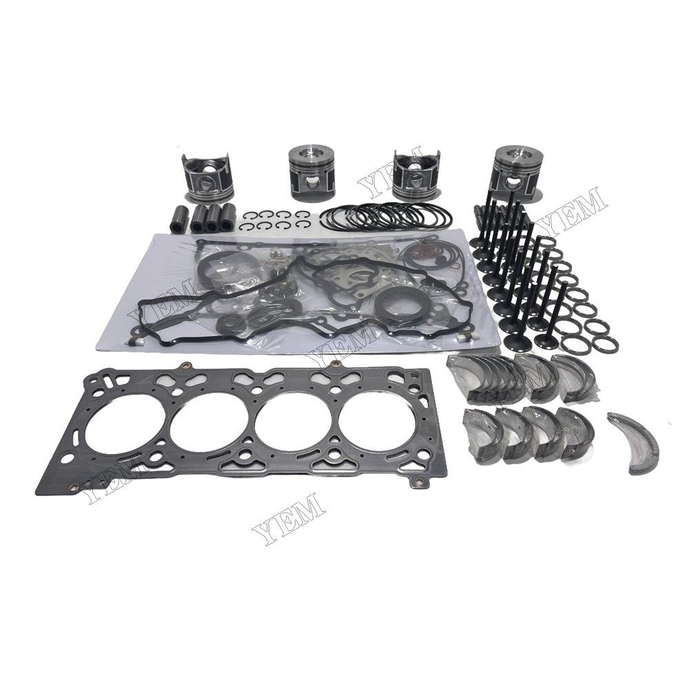 16V V2607 Piston W Ring Kit Gasket Set Main Connecting rod bearings Set Valve Train For Kubota