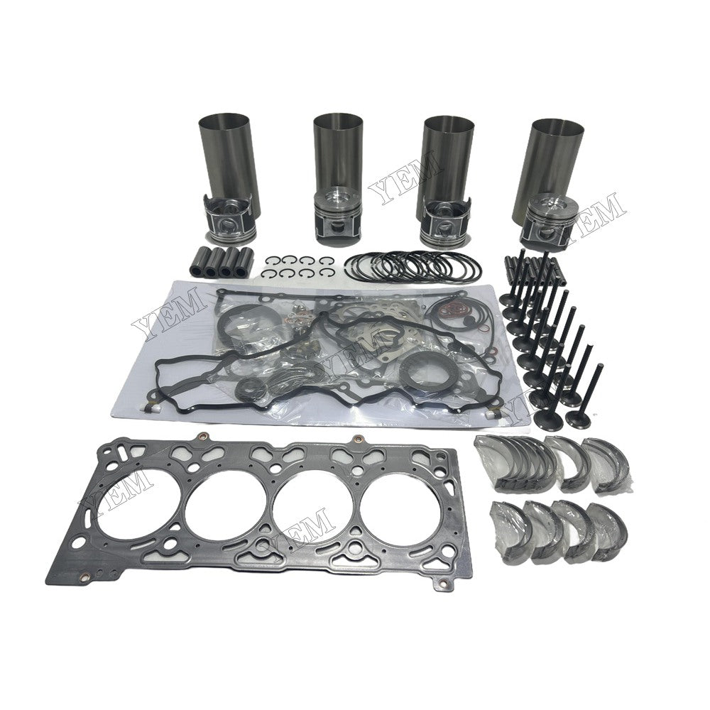 16V Engine Overhaul Kit Main And Rod bearings Gasket Set Valve Guide For Kubota V2607 Engine