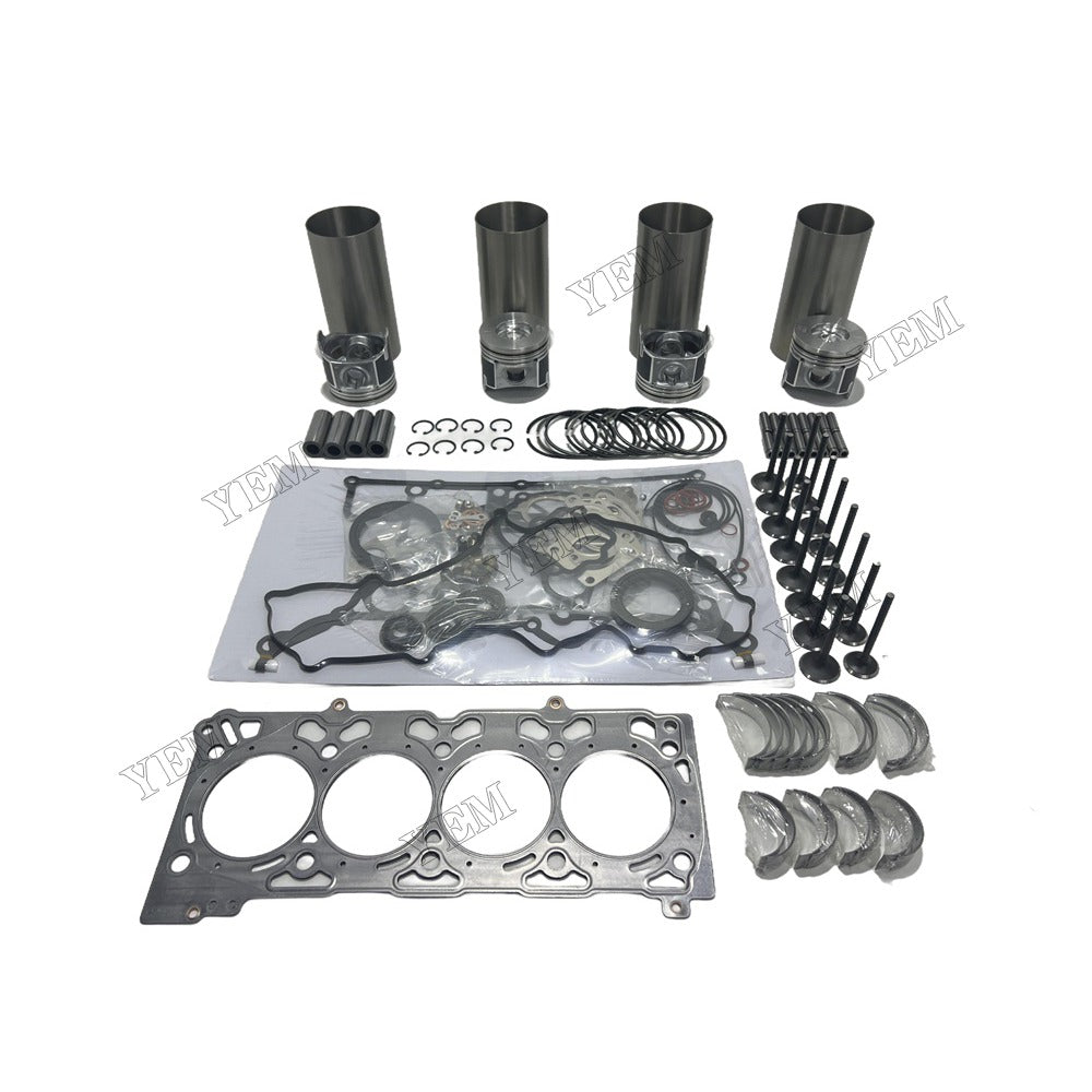 16V Engine Overhaul Kit Main And Rod bearings Gasket Set Valve Guide For Kubota V2607 Engine Foe Kubota