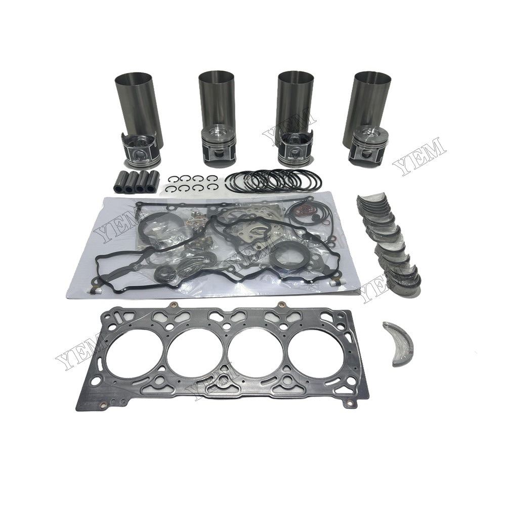 16V Full Repair Kit With Gasket Set Main Rod bearings For Kubota V2607 Engine