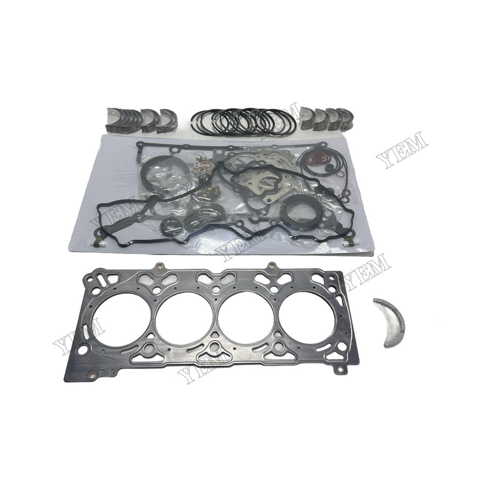 16V V2607 Piston ring set Gasket kit Crankshaft and Rod Bearings Set For Kubota Foe Kubota