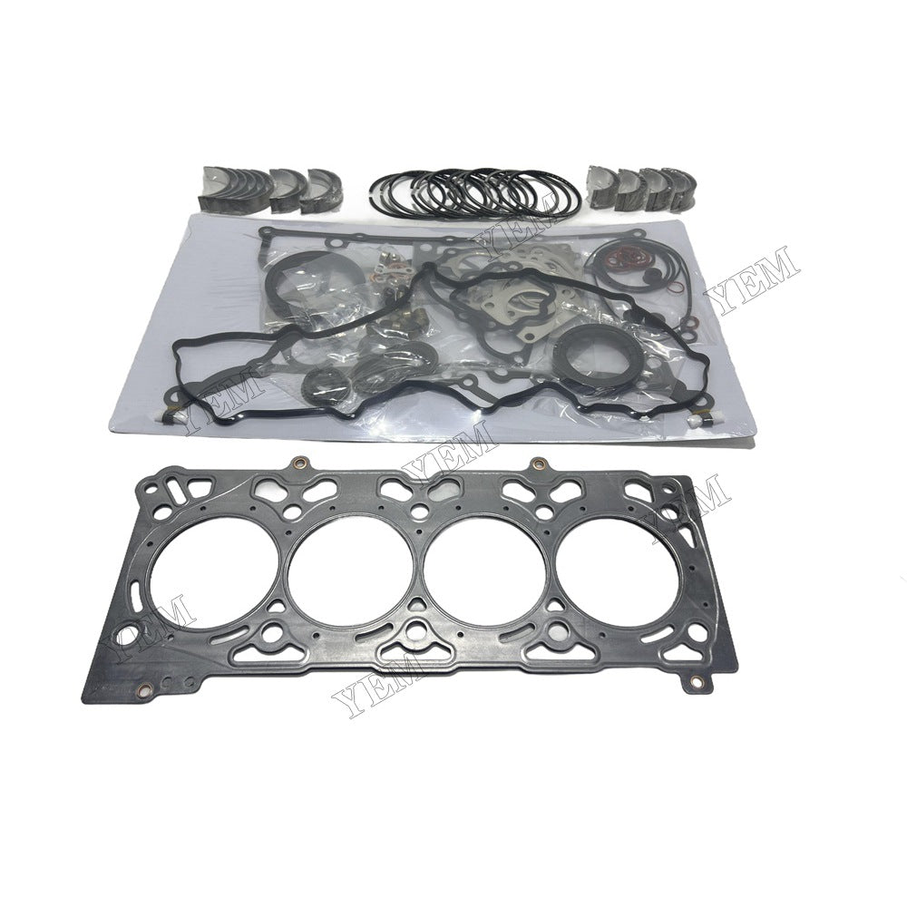 16V Piston ring set Gasket kit main and connecting rod bearings For Kubota V2607 Engine