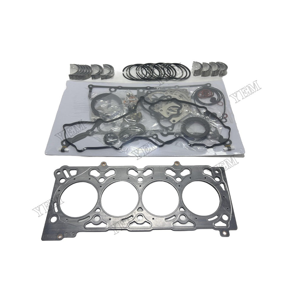 16V Piston ring set Gasket kit main and connecting rod bearings For Kubota V2607 Engine Foe Kubota
