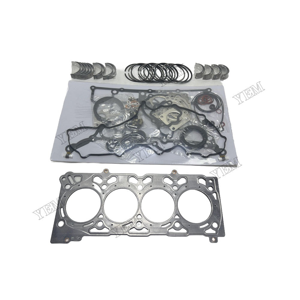 16V Piston ring set Gasket kit main and connecting rod bearings For Kubota V2607 Engine Foe Kubota