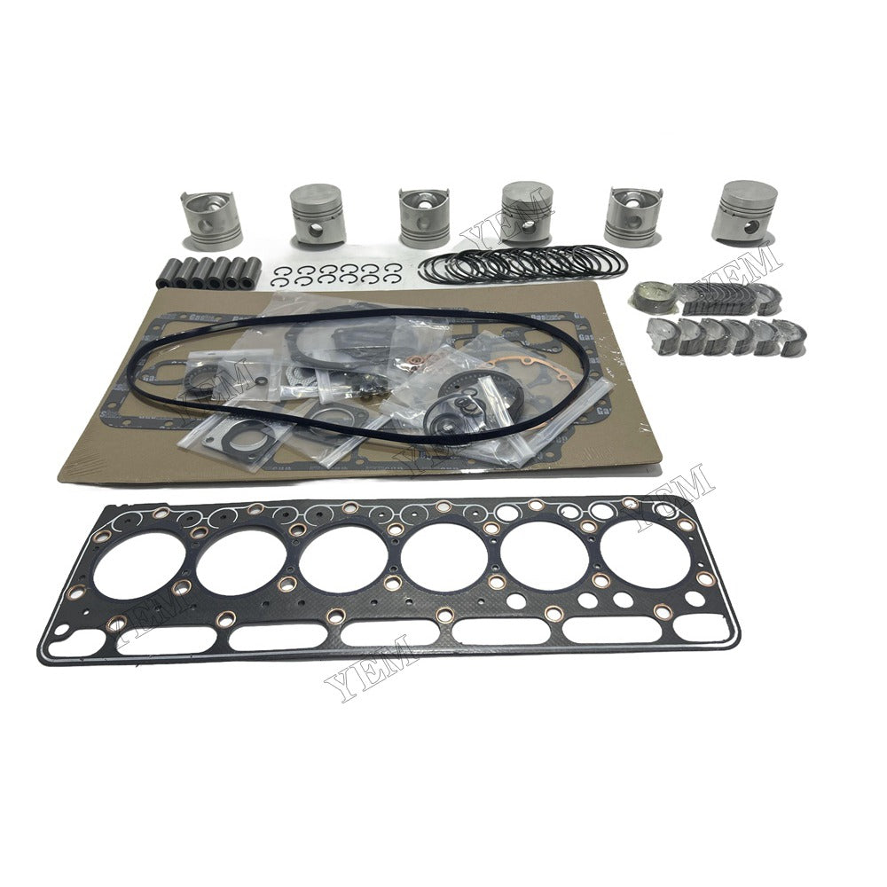 Piston and piston ring set Gasket kit main and connecting rod bearings For Kubota S2800 Engine