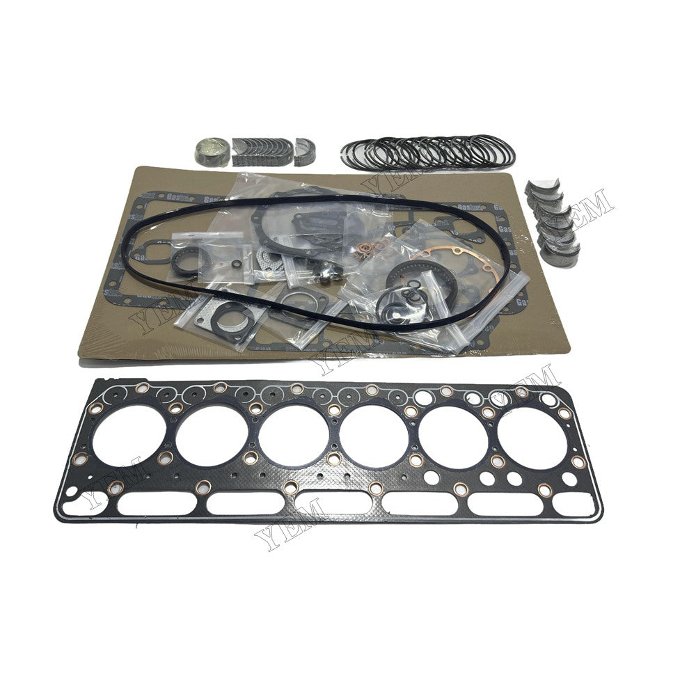 Piston ring set Gasket kit main and connecting rod bearings For Kubota S2802 Engine