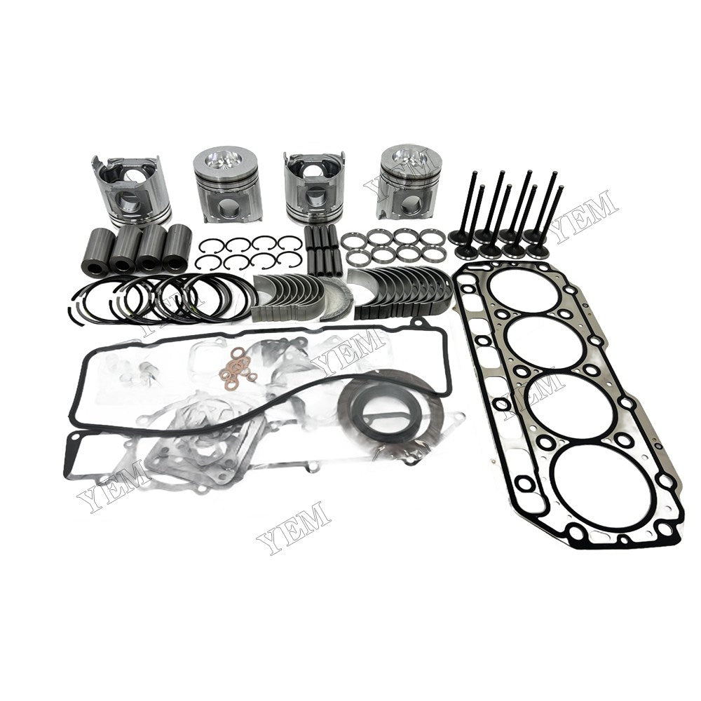 4D106 Piston W Ring Kit Gasket Set Main Connecting rod bearings Set Valve Train For Yanmar