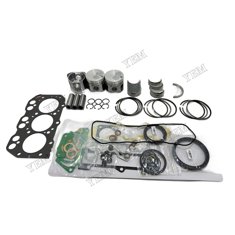 Piston With ring set Gasket kit main and connecting rod bearings Set For Yanmar 3YM20 Engine Foe Yanmar