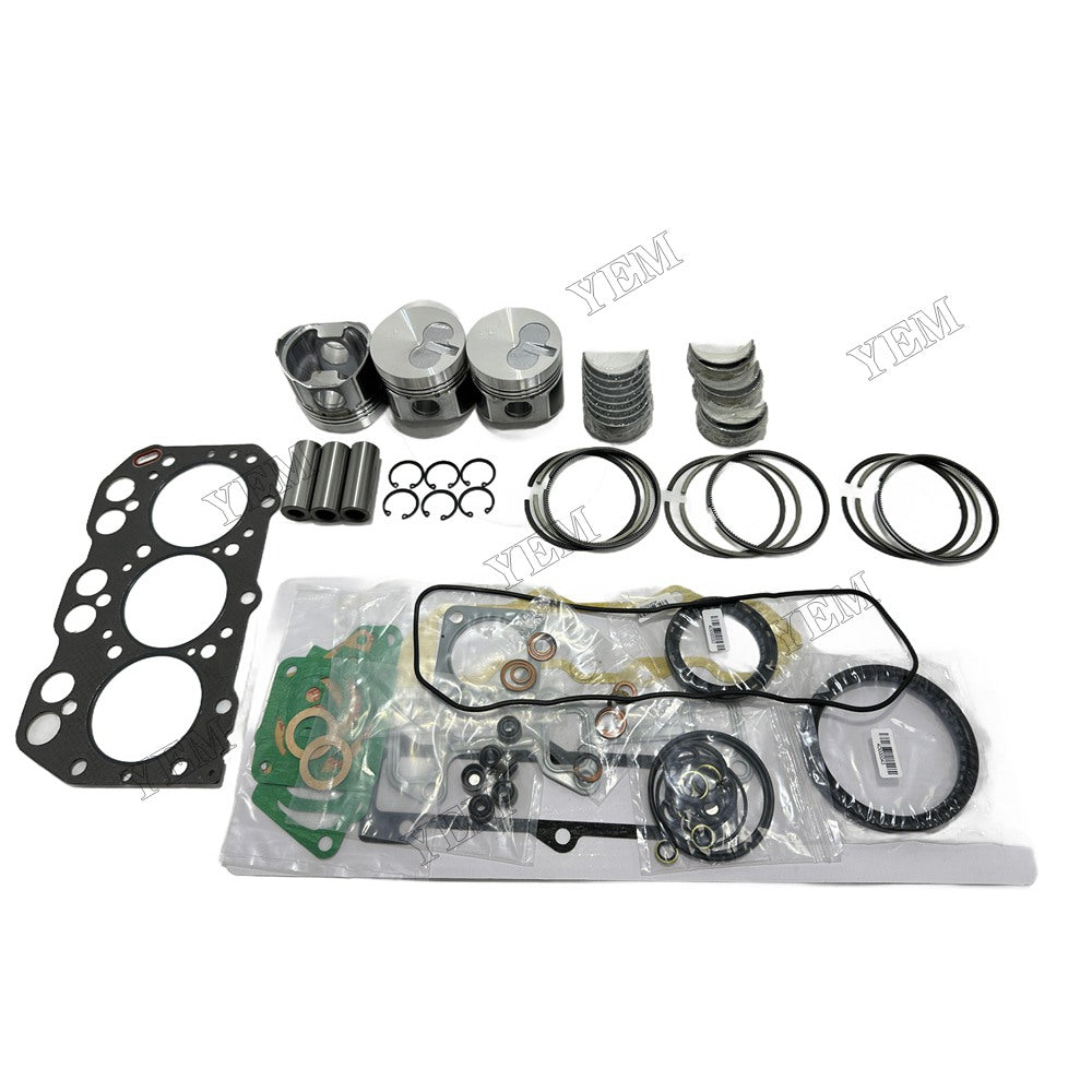 3YM20 Piston and piston ring set Gasket kit main and connecting rod bearings For Yanmar