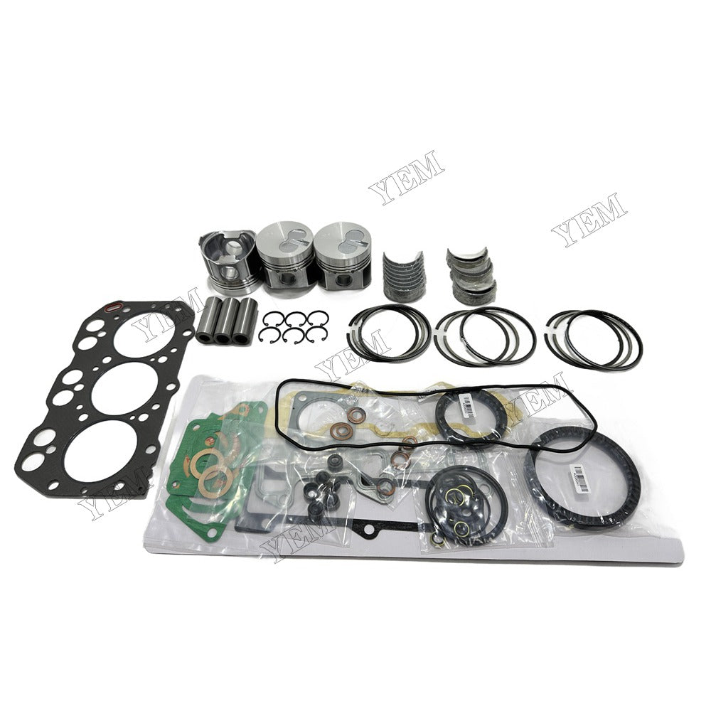 Piston and piston ring set Gasket kit main and connecting rod bearings For Yanmar 3TNA72 Engine Foe Yanmar