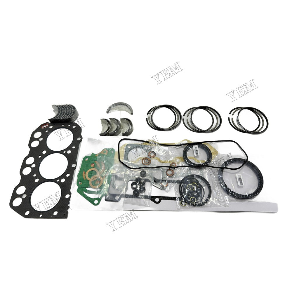 Piston ring set Gasket kit Crankshaft and Rod Bearings Set For Yanmar 3TNA72 Engine
