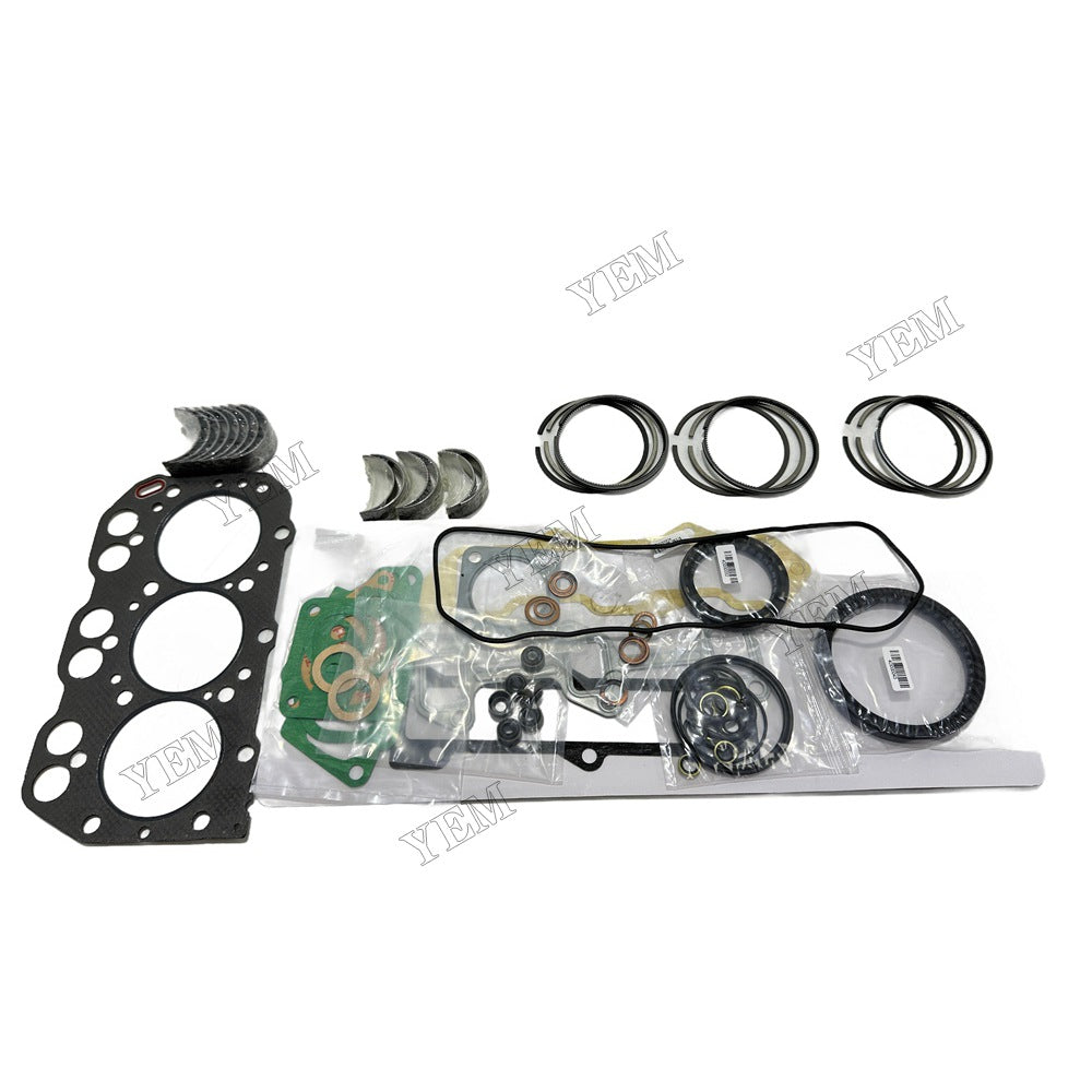 Piston ring set Gasket kit main and connecting rod bearings For Yanmar 3YM20 Engine