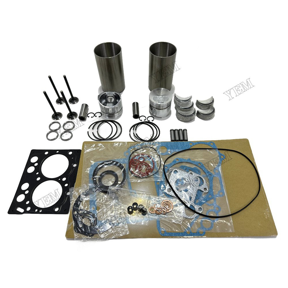 Overhaul Rebuild Kit Gasket Main and Connecting rod bearings Valve Kit For Yanmar 3TN66E Engine