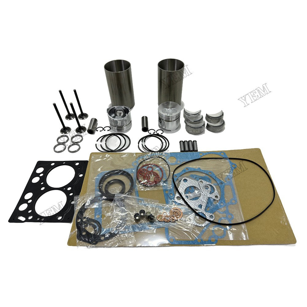 Overhaul Rebuild Kit Gasket Main and Connecting rod bearings Valve Kit For Yanmar 3TN66E Engine Foe Yanmar