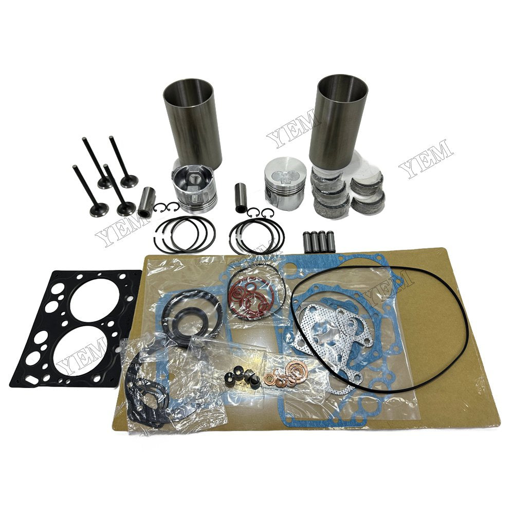 Engine Overhaul Kit Main And Rod bearings Gasket Set Valve Guide For Yanmar TK3.66 Engine