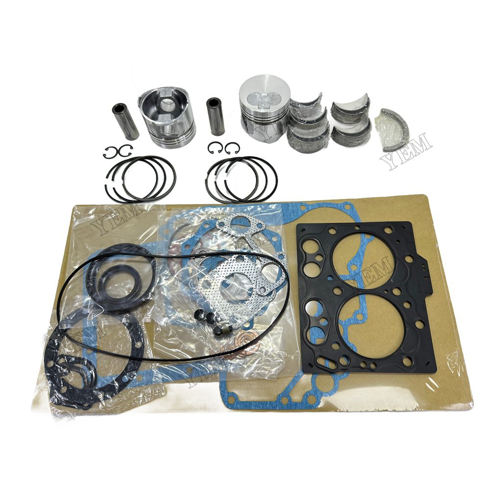 3TN66E Piston With ring set Gasket kit main and connecting rod bearings Set For Yanmar